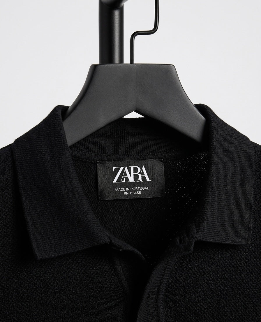 A - ZARA KNITTED - POLO