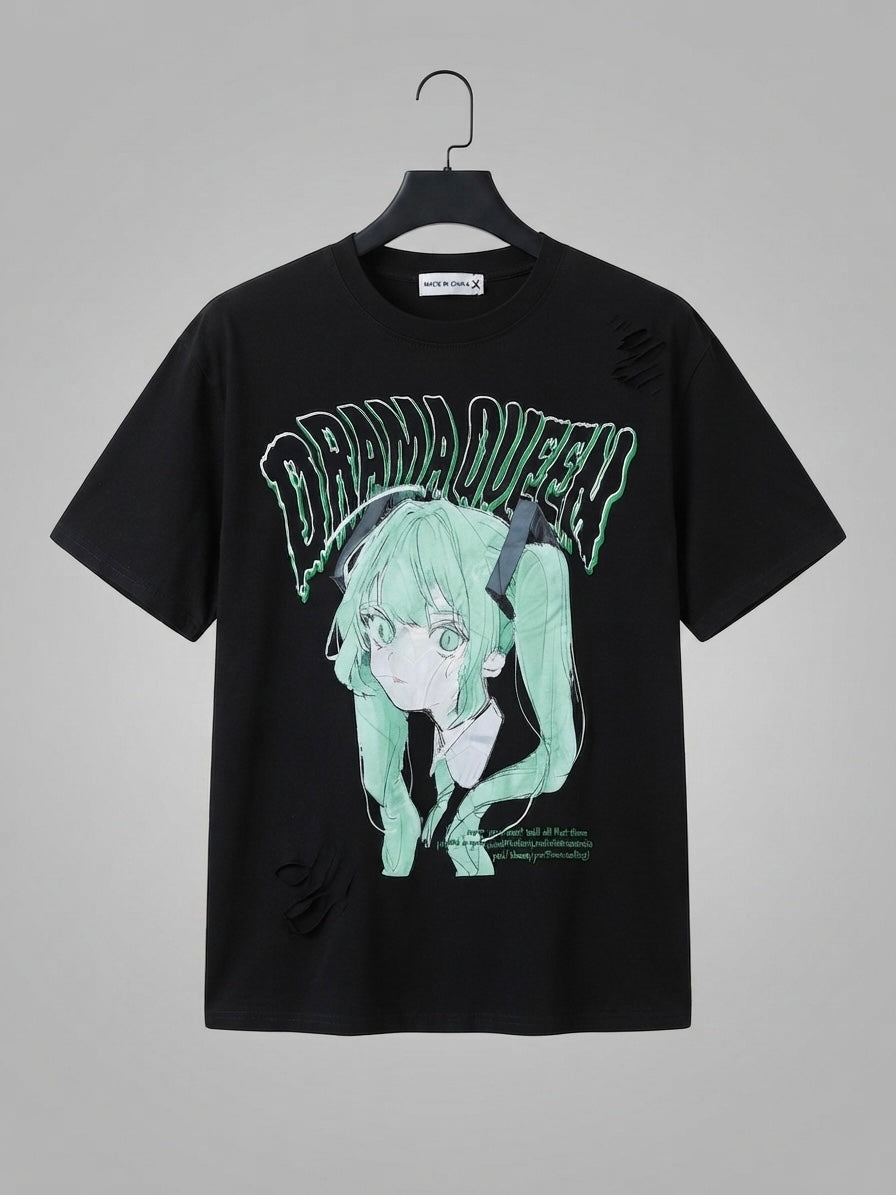 drama queen ripped tee