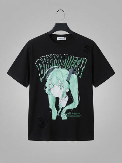 drama queen ripped tee