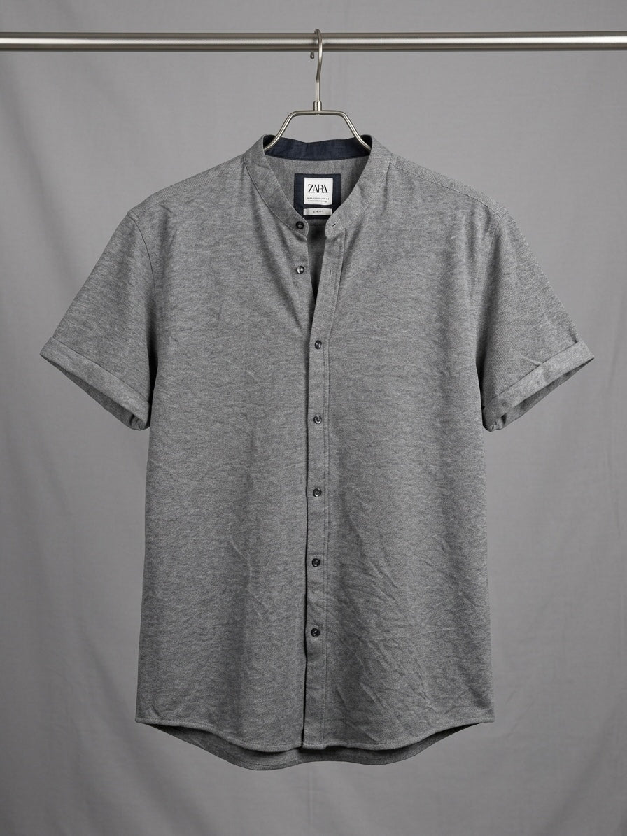 Zara stretchable denim buttondown