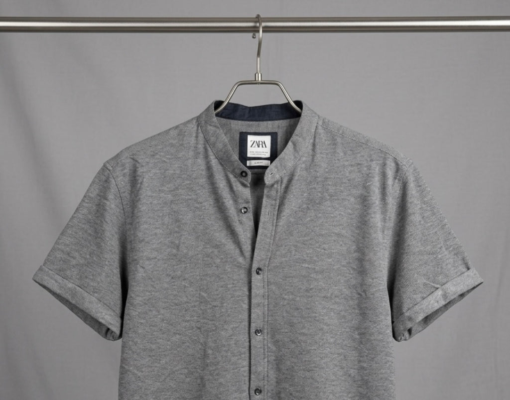 Zara stretchable denim buttondown