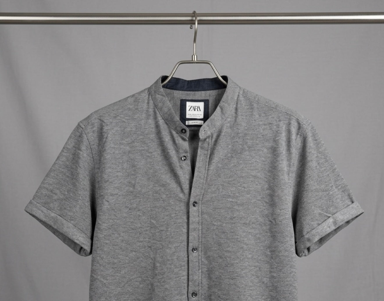 Zara stretchable denim buttondown